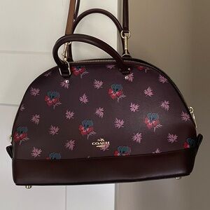 Coach F13752 Crossgrain Wildflower Sierra Satchel Oxblood